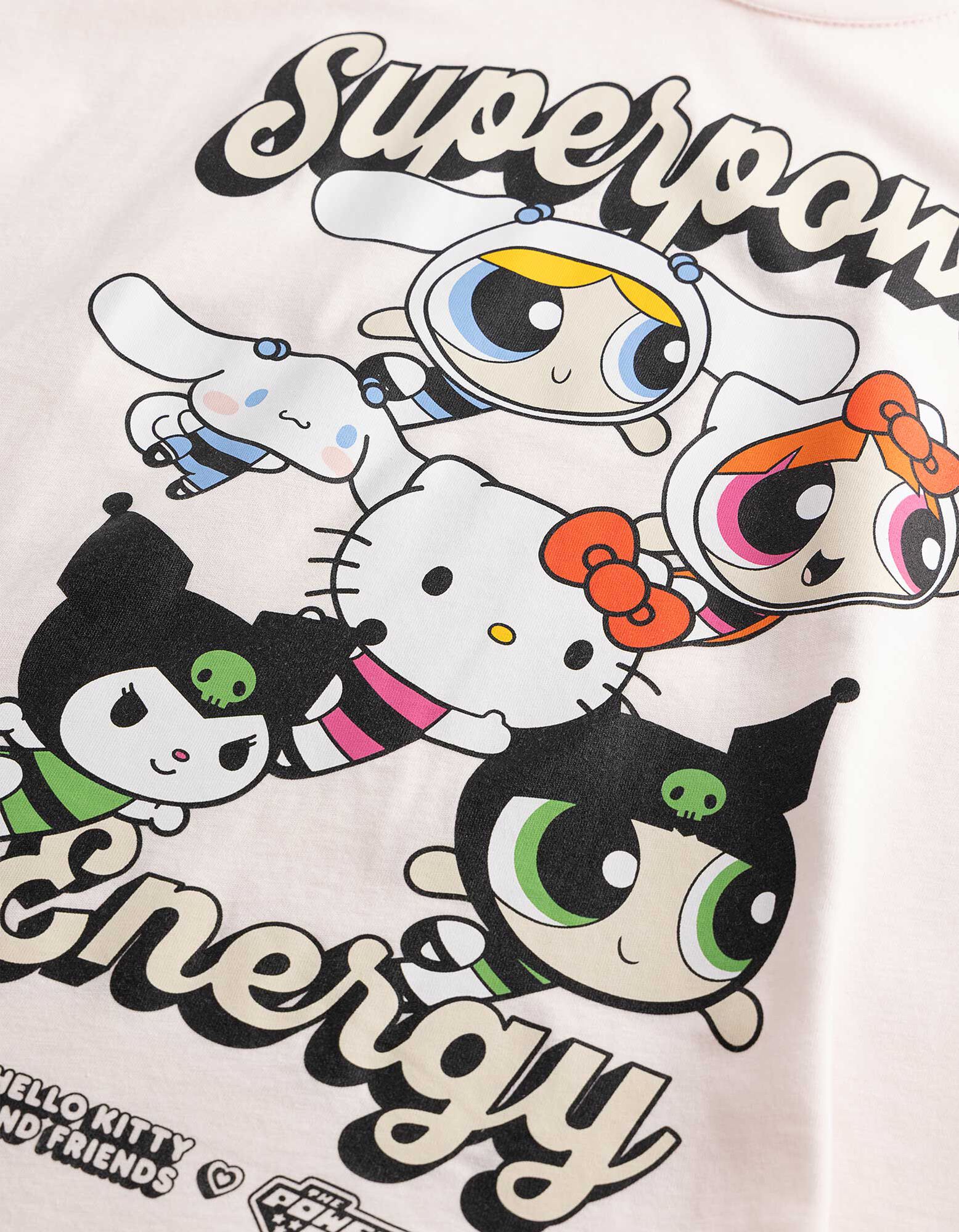 T-shirt - Hello Kitty - Lichtroze