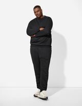 Sweatshirt - einfarbig - schwarz