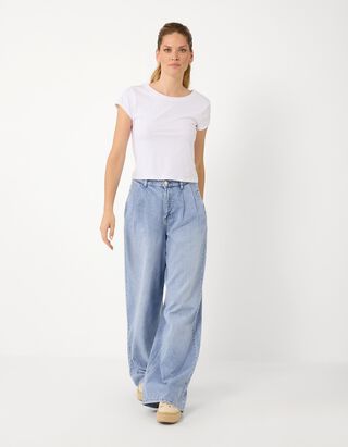 Jeans - Wide Fit - Hellblau