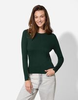 Pulóver - Díszgombokkal - zöld