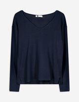 Trui - Viscosemix - donkerblauw