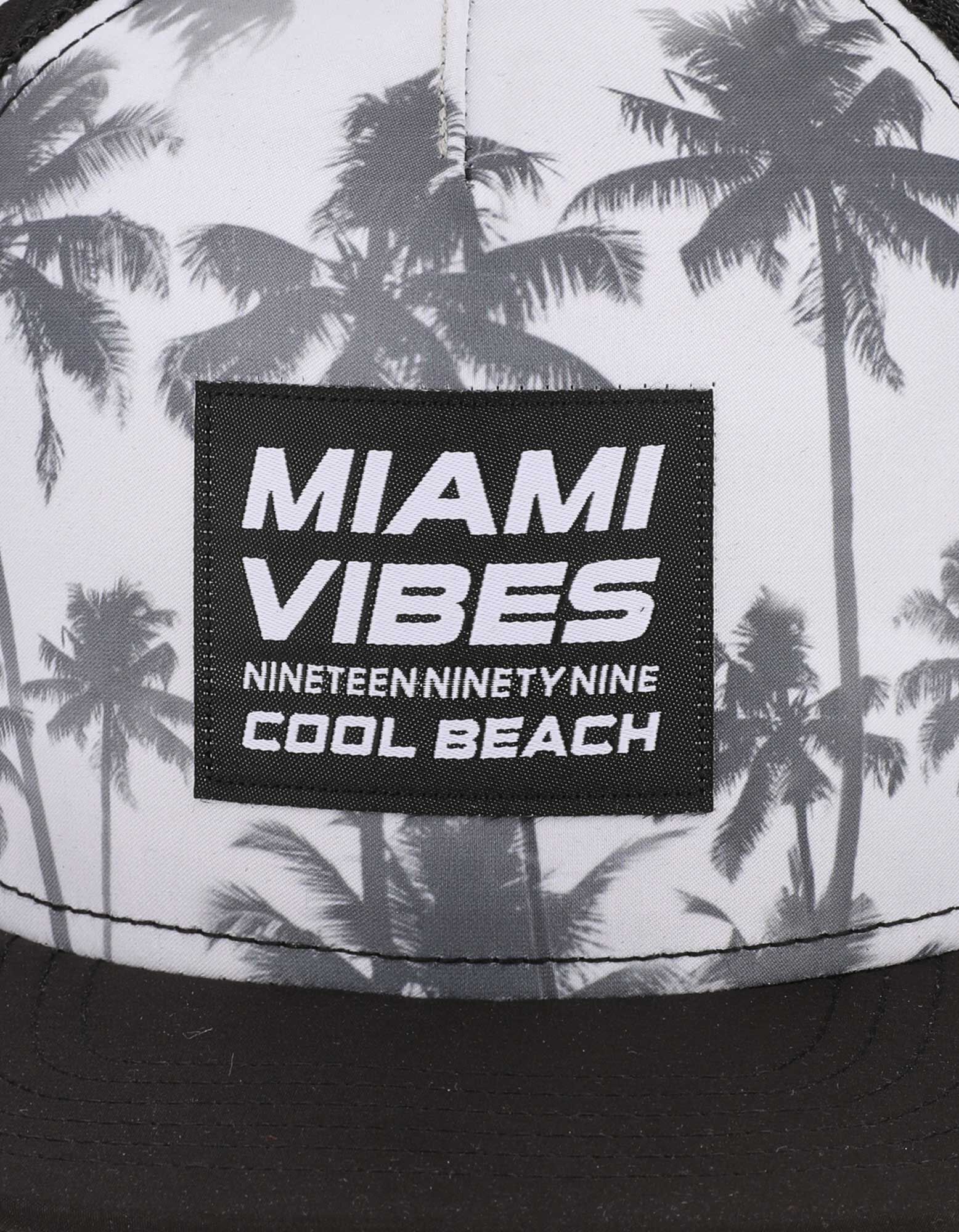 Baseballpet - Print - zwart