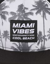 Baseballpet - Print - zwart