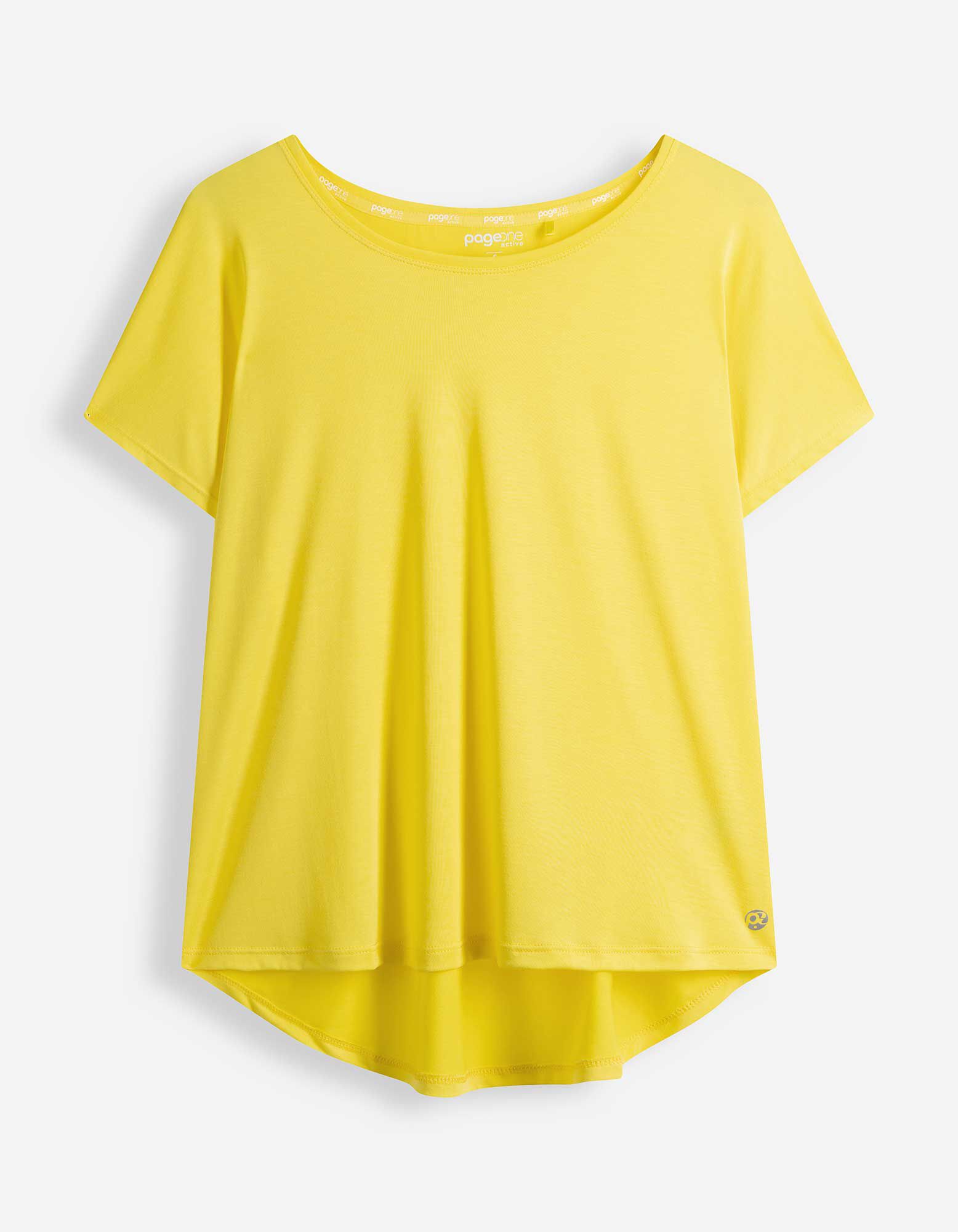 T-shirt - Ademend - geel