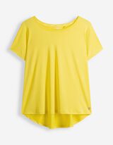 T-shirt - Ademend - geel