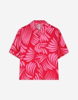 Chemisier - Motif all-over - Rouge