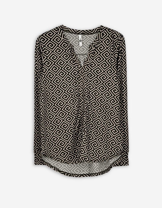 Bluza - Loose Fit - bijela
