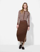 Strickrock - Wadenlang - braun