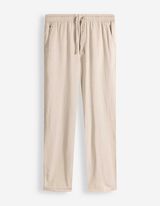 Hose - Leinen-Mix - wei&szlig;