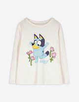 Langarmshirt - Bluey - weiß