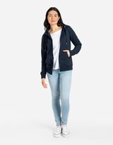 Cipzáros melegítőfelső - Zsinóros kapucni - sotetkek