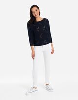 Trui - Vleermuismouwen - donkerblauw