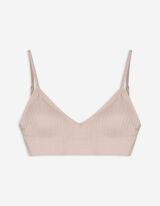 Bustier - Gerippt - beige