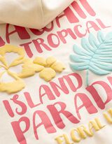 Mikina s kapuc&iacute; - Zadn&iacute; potisk - b&iacute;l&aacute;