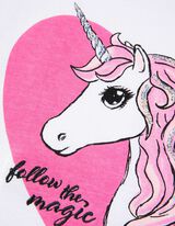 T-shirt - Inserto di paillettes - bianco