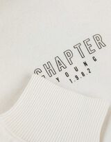 Kapucnis felső - Túlméretezett fazon - feher