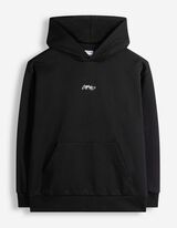 Mikina s kapucňou - Oversized Fit - Čierna