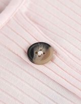 T-Shirt - Zierknöpfe - rosa