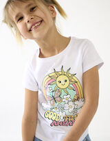 T-s&auml;rk - tr&uuml;kis - valge