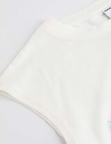 Marškinėliai su petnešėlėmis - Užrašas - baltas