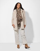 Šalikas - Gyvūnėlių raštas - sviesiai rudas