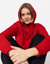 Hoodie - Kangurutasche - rot