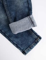 Jeans - Thermo-effect - donkerblauw
