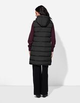 Tepitud vest - reguleeritav äär - must