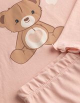 Pyjama Set aus Shirt und Hose - Mustermix - Rosa