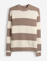 Pullover - Streifen - Beige