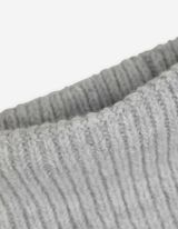 Stirnband - Rippstrick - hellgrau