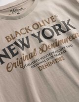 T-shirt - Stampa frontale - beige