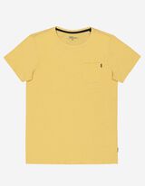 T-shirt - Poche-poitrine - Jaune