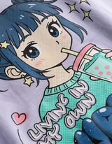 T-Shirt - Frontprint - lila