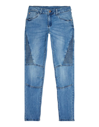 M&auml;dchen Skinny Fit Jeans im Biker-Look 