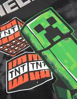 Hossz&uacute; ujj&uacute; felső - Minecraft - s&ouml;t&eacute;tsz&uuml;rke