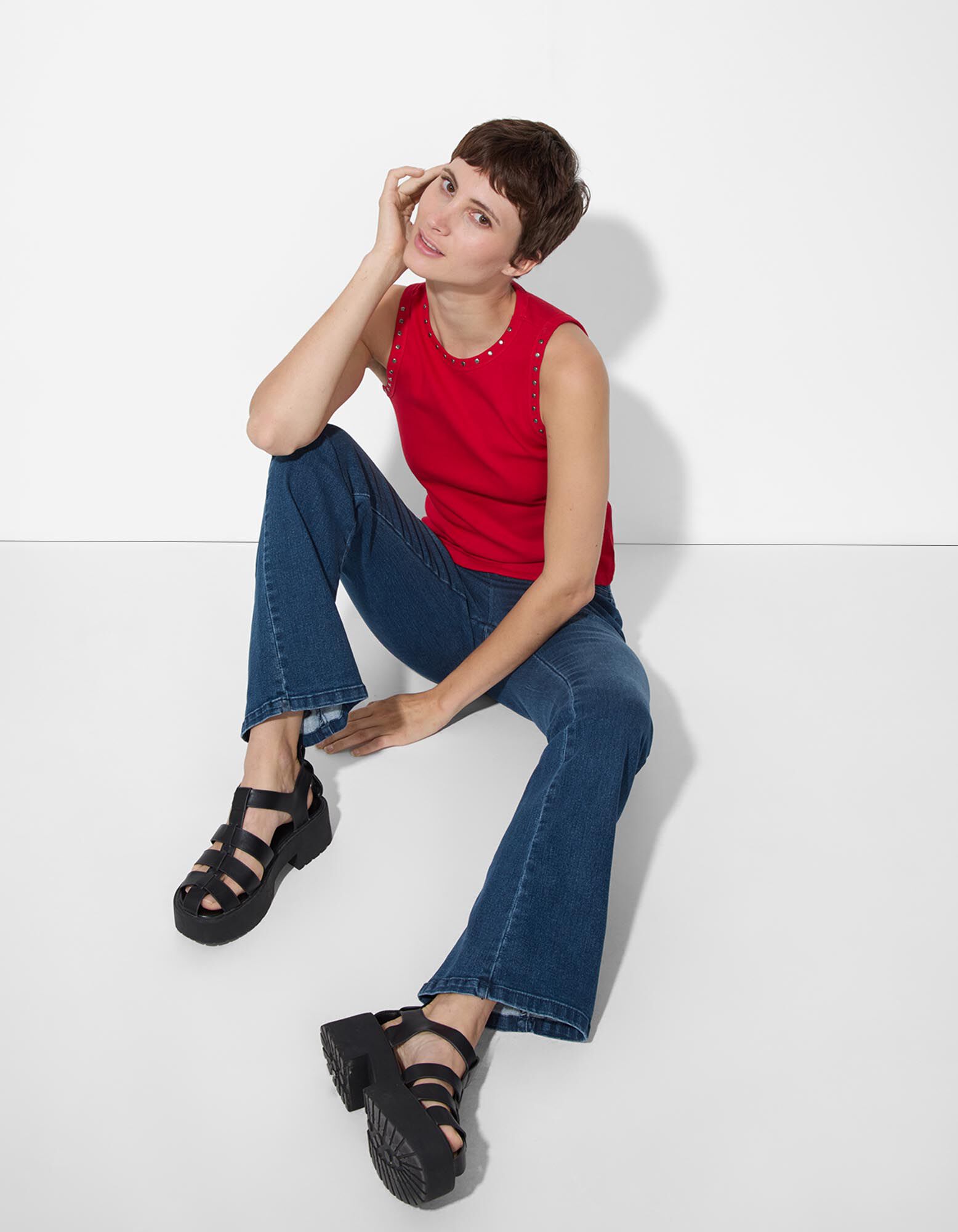 Jeggings - Flared Fit - dunkelblau