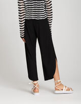 Culotte - Zijsplit - zwart