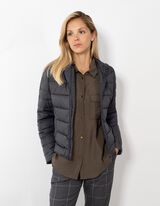 Steppjacke - Wasserabweisend - dunkelgrau