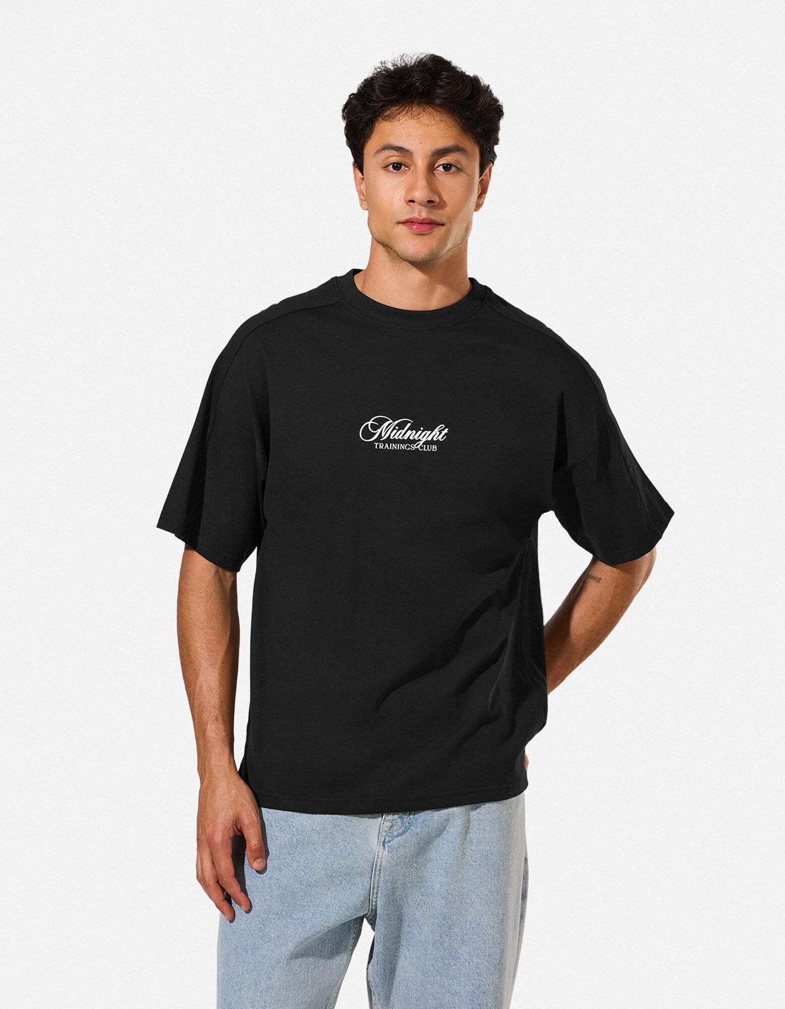 T-Shirt - R&uuml;ckenprint - schwarz