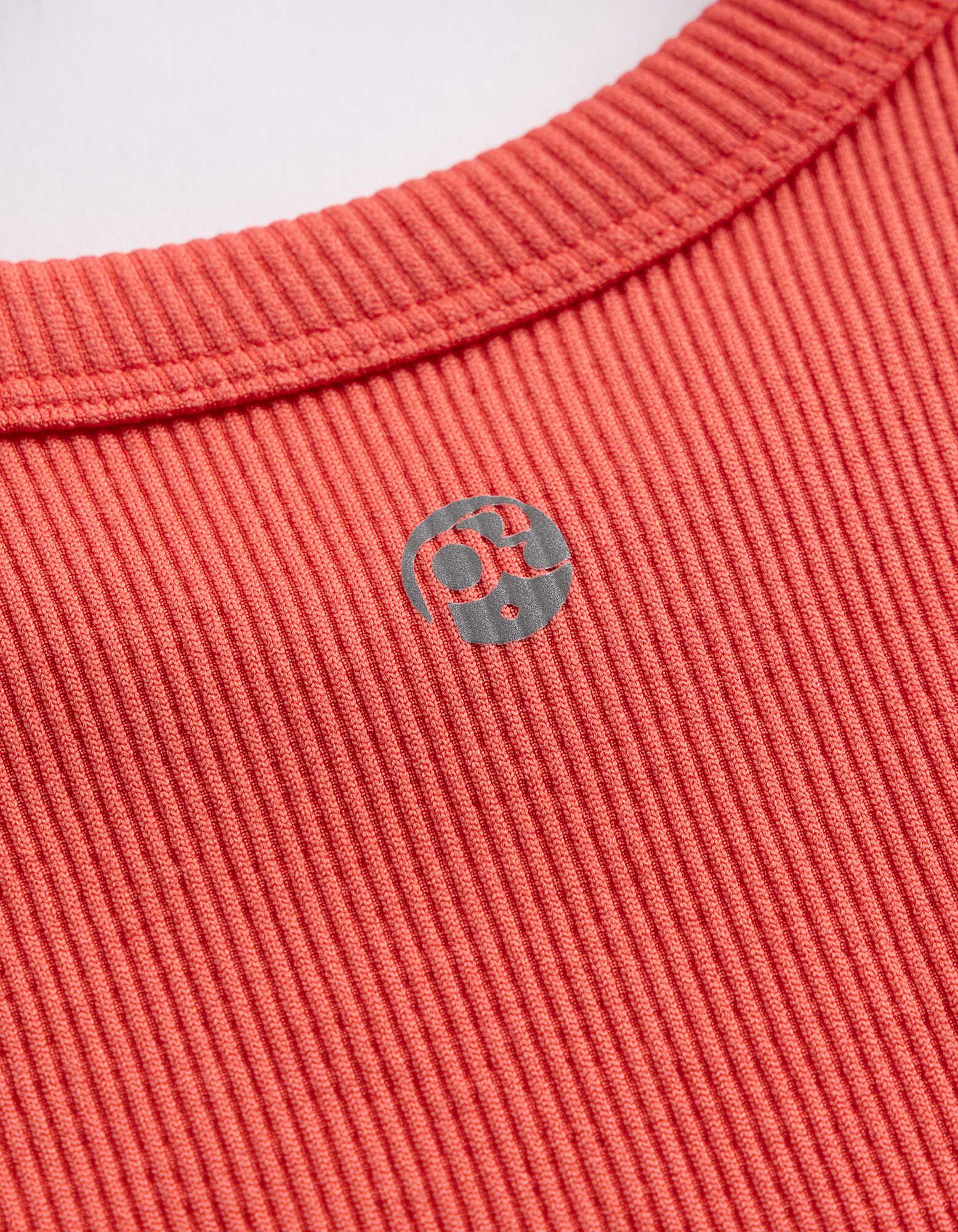 Cropped Top - Nahtlos - Rot