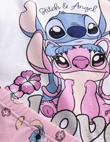 Set aus T-Shirt und Hose - Lilo & Stitch - Wei&szlig;