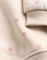 Sweatshirt - Baumwolle - beige