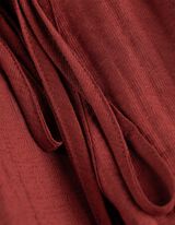 Blusa - Scollo a V - rosso