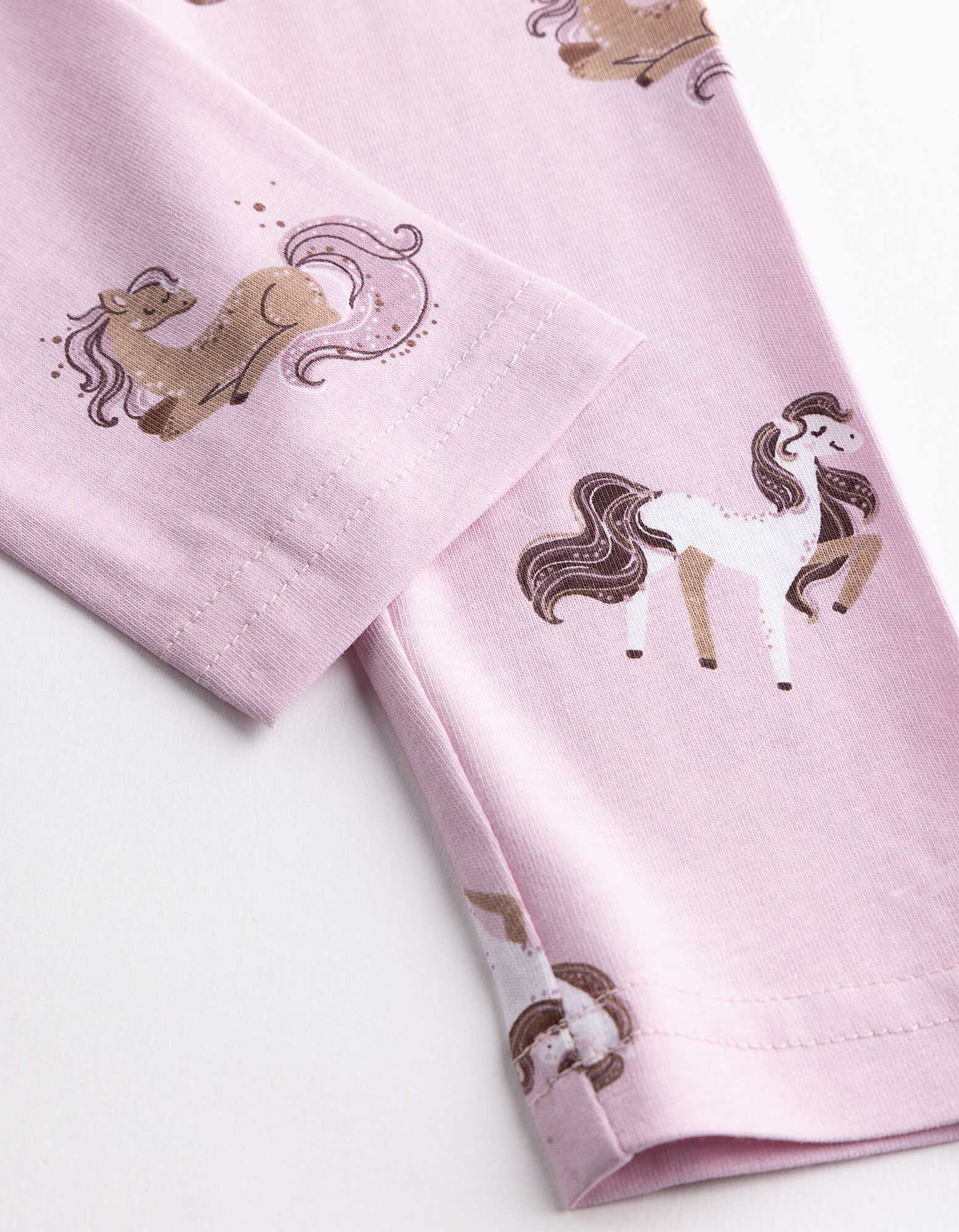 Leggings - Allover-Print - Rosa
