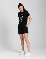 Short - Cordon de serrage - Noir