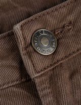 Džínsy - Normálny sed - hneda