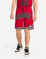 Bermude  - Imprimeu - Rosu