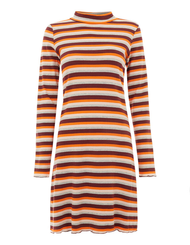 Damen Kleid Mit Streifenmuster Takko Fashion