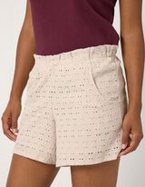 Shorts - Regular Fit - Beige